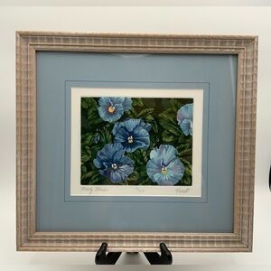 Original Signed Matted & Framed Print “Moody Blues” Raenell Doyle 17/350